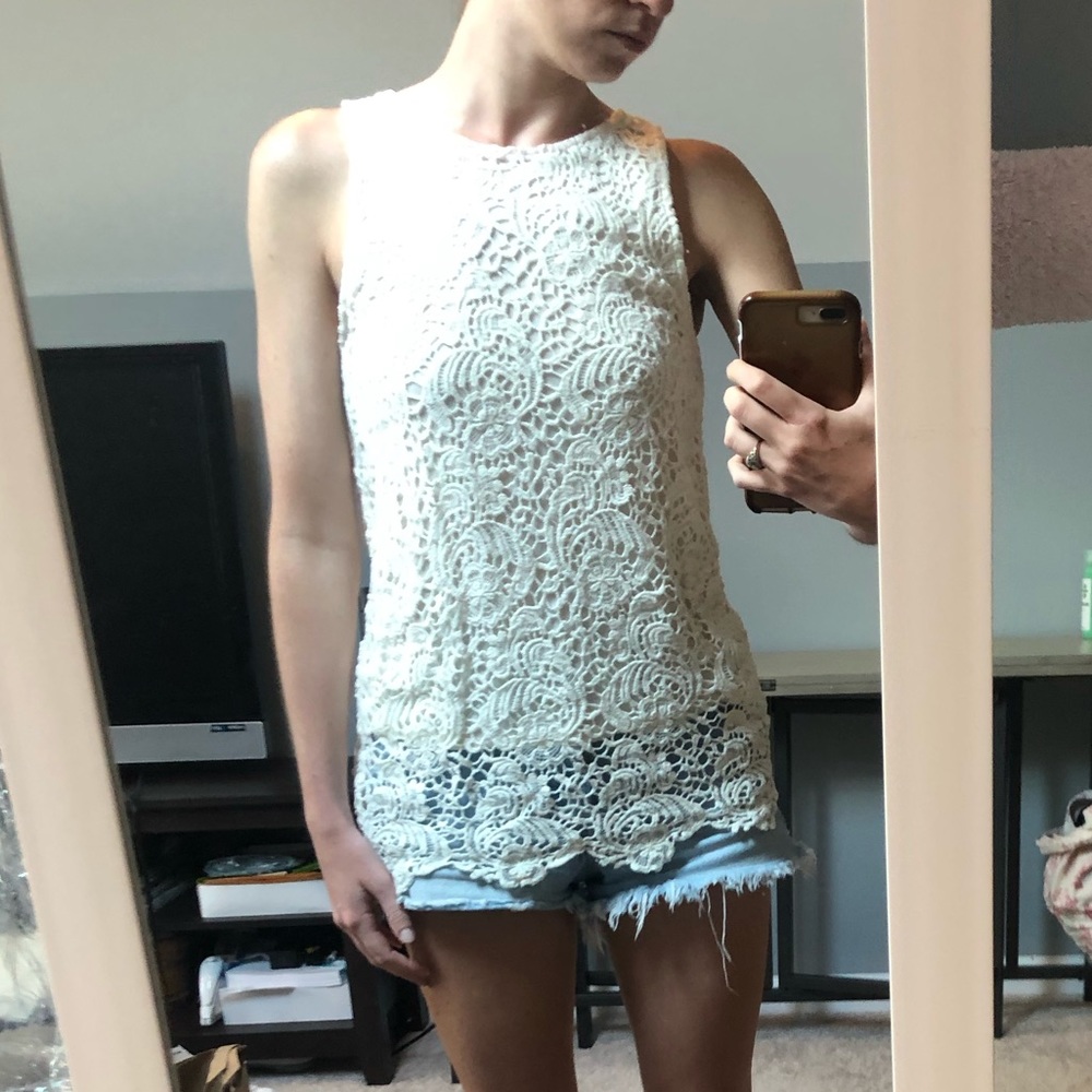 NWT Lucky lace sleeveless top